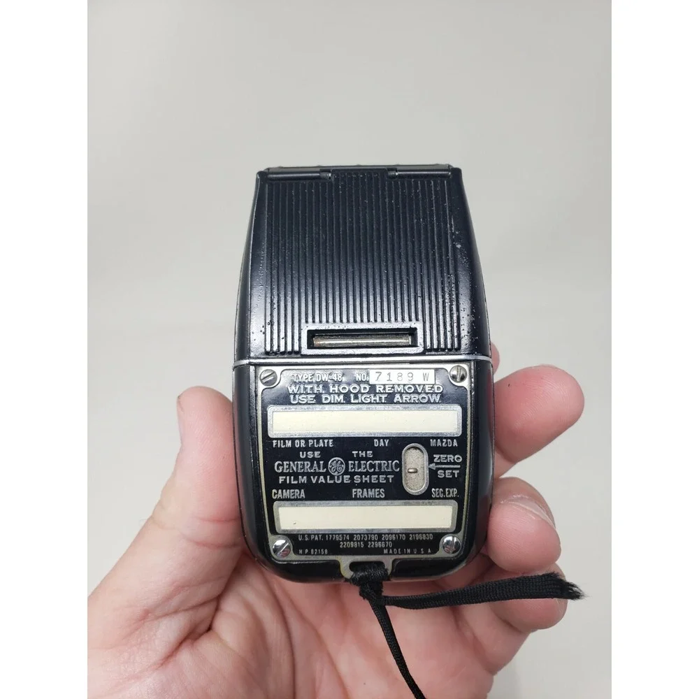Light Meter GE General‎ Electric Exposure Type DW-48W/ Case
